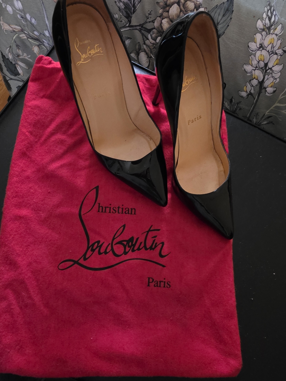 Black Patent Pointed-Toe High Heel Pumps - Women - Picture 9 of 15